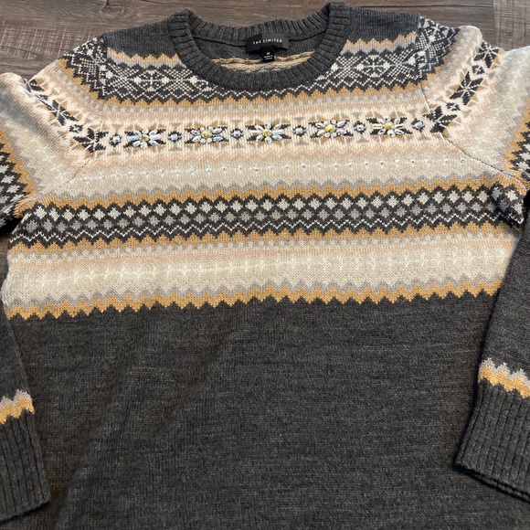 the limited Womens Size Medium diamond zig zag pattern sweater EUC barely worn - Picture 4 of 5